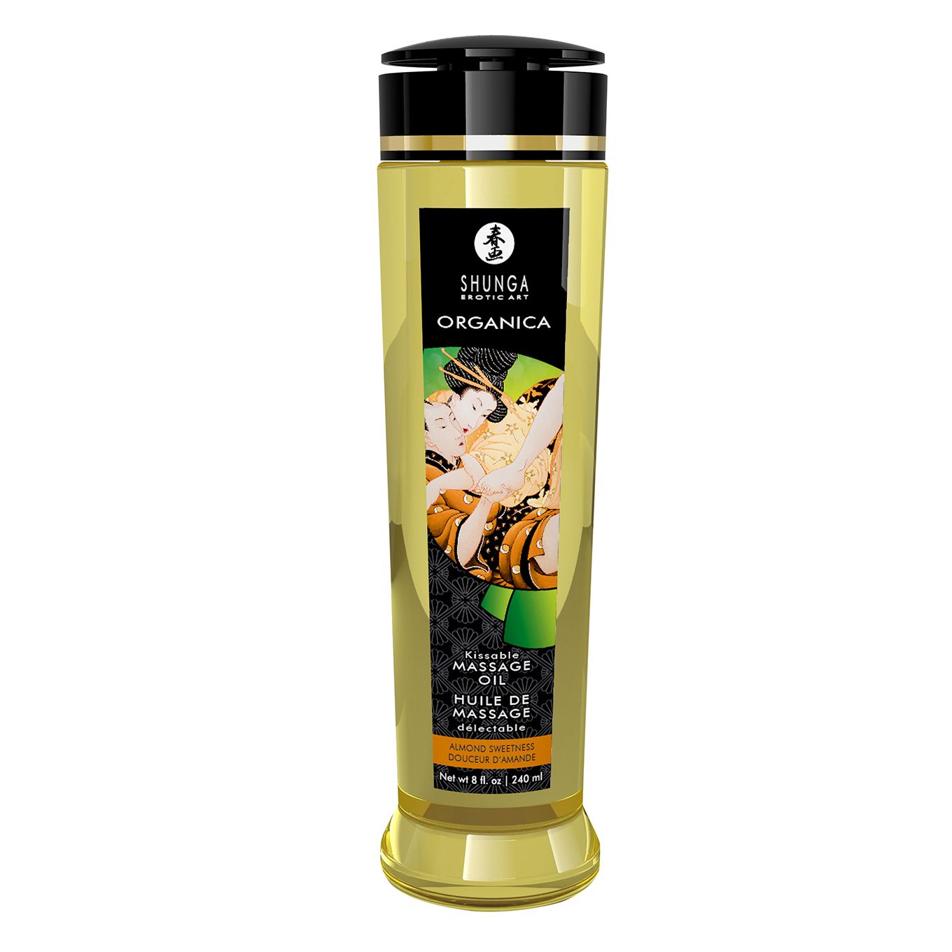 Shunga Organica Almond Sweetness - органическое массажное масло с запахом миндаля, 240 мл.