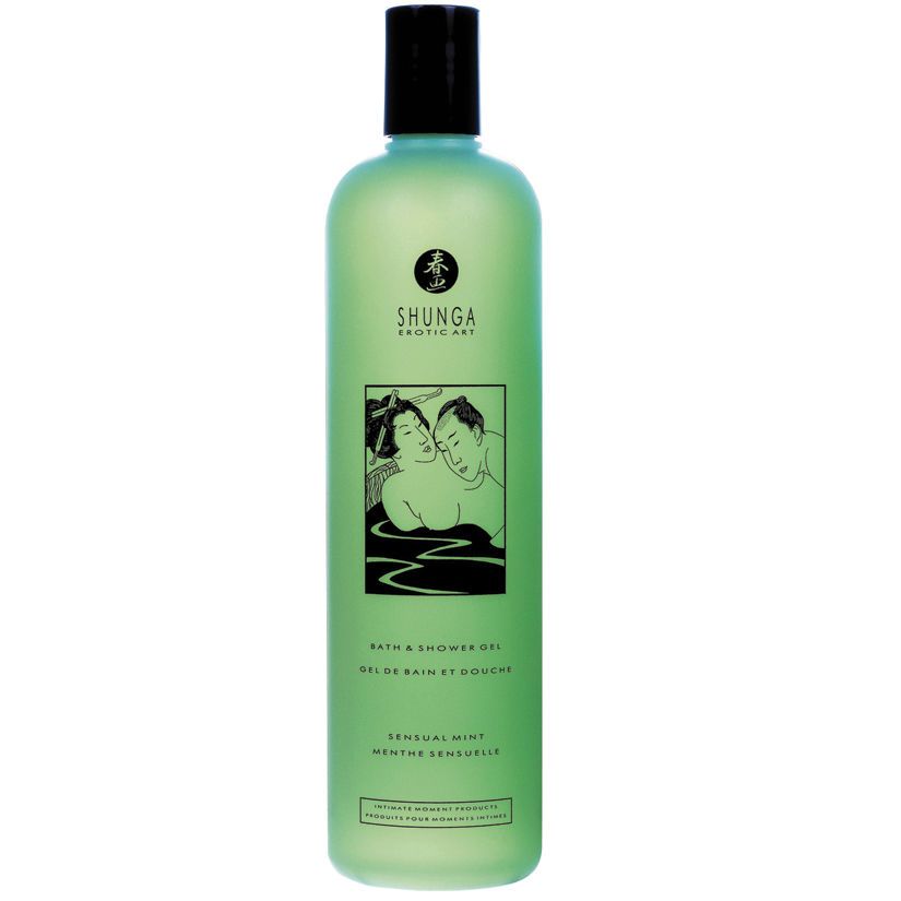 Shunga Shower Gel Sensual Mint – гель для душу з вітаміном Е (М'ята), 500 мл.