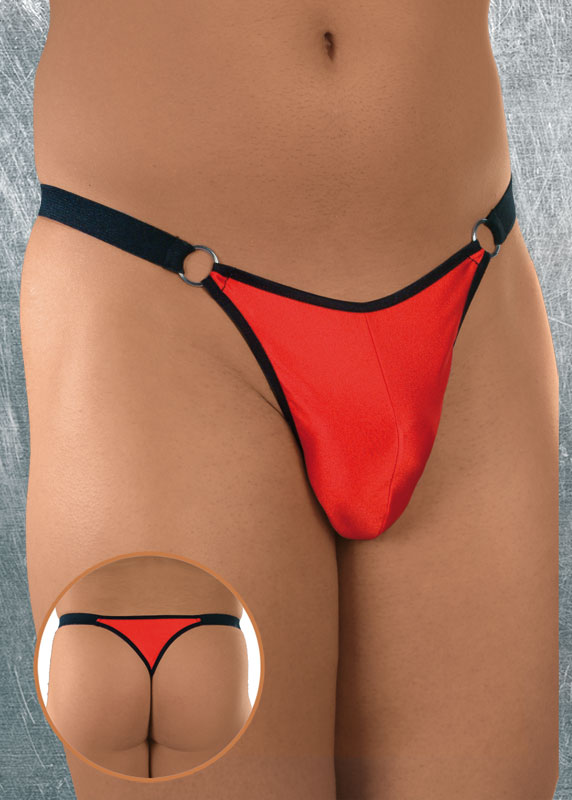 SoftLine Thong 4425 - Чоловічі труси, S-L (червоний)