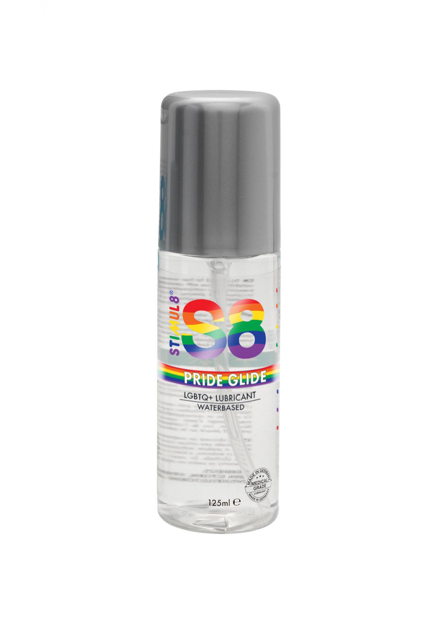 Stimul8 WB Pride Glide Lube - лубрикант на водной основе, 125 мл