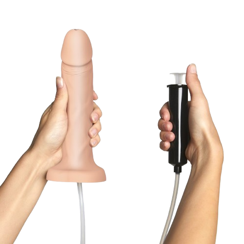 Strap-On-Me Squirting Cum Dildo - Фалоімітатор, 17,8 см (тілесний)