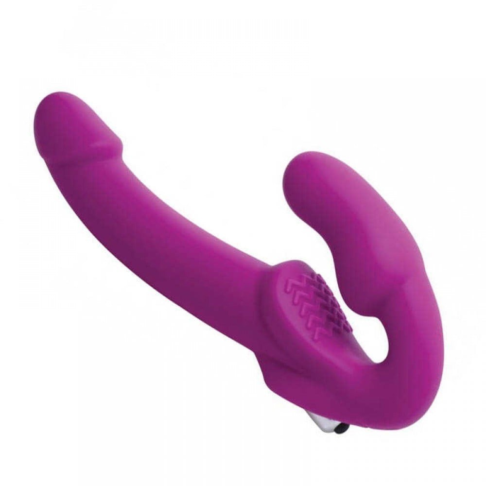 Strap U Vibrating Strapless Silicone Strap-on Dildo - Безремневий страпон з вібрацією, 15.2х3.8 см