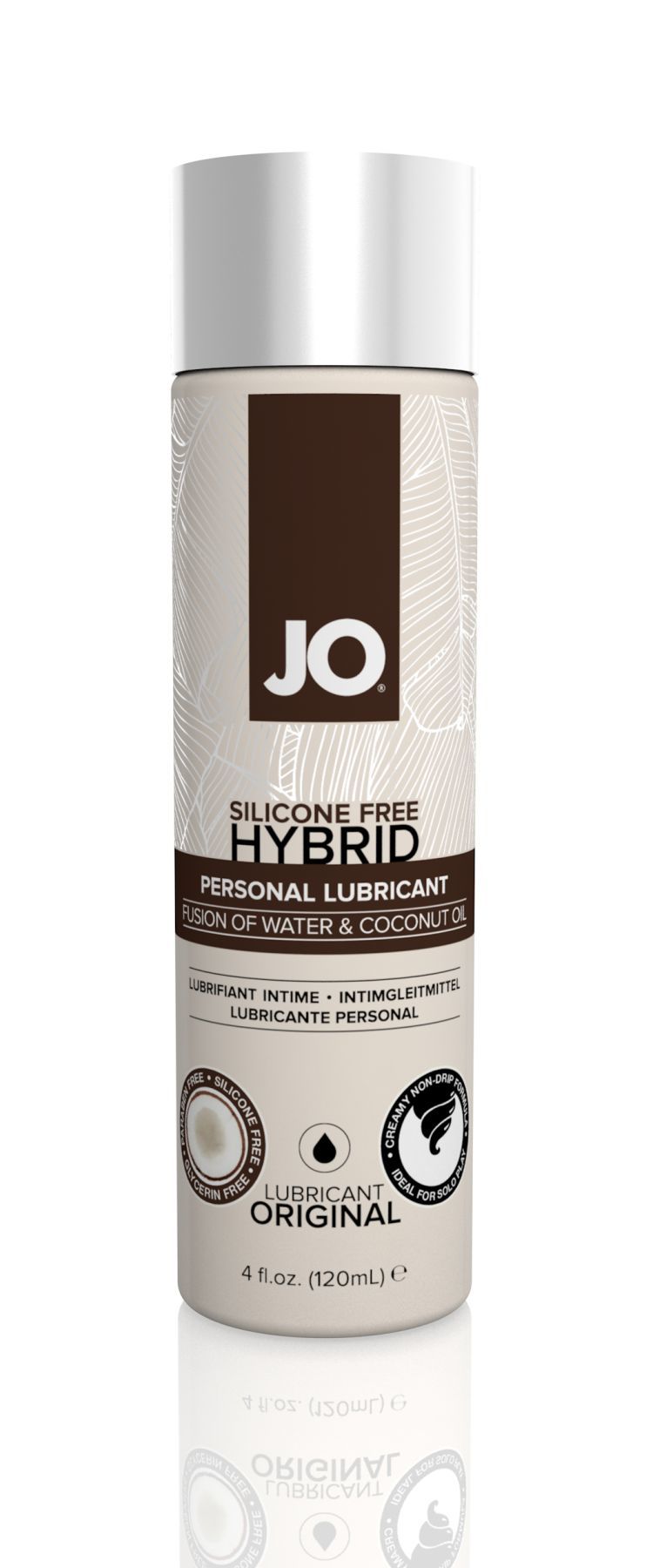 System JO Silicone Free Hybrid Original - крем-мастило з кокосовим маслом, 120 мл.