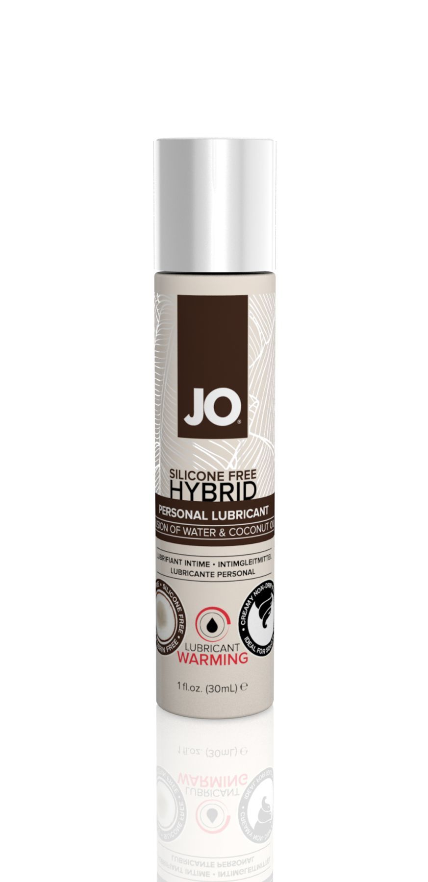 System JO Silicone Free Hybrid WARMING - крем-мастило, що розігріває, з кокосовим маслом, 30 мл.