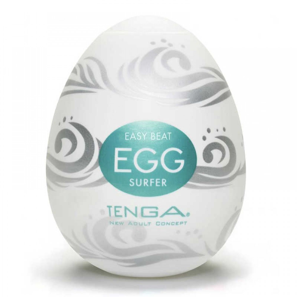 Tenga Egg Hard Boiled Strong Sensations Surfer - Мастурбатор-яйцо, 7х5.3 см (бирюзовый)