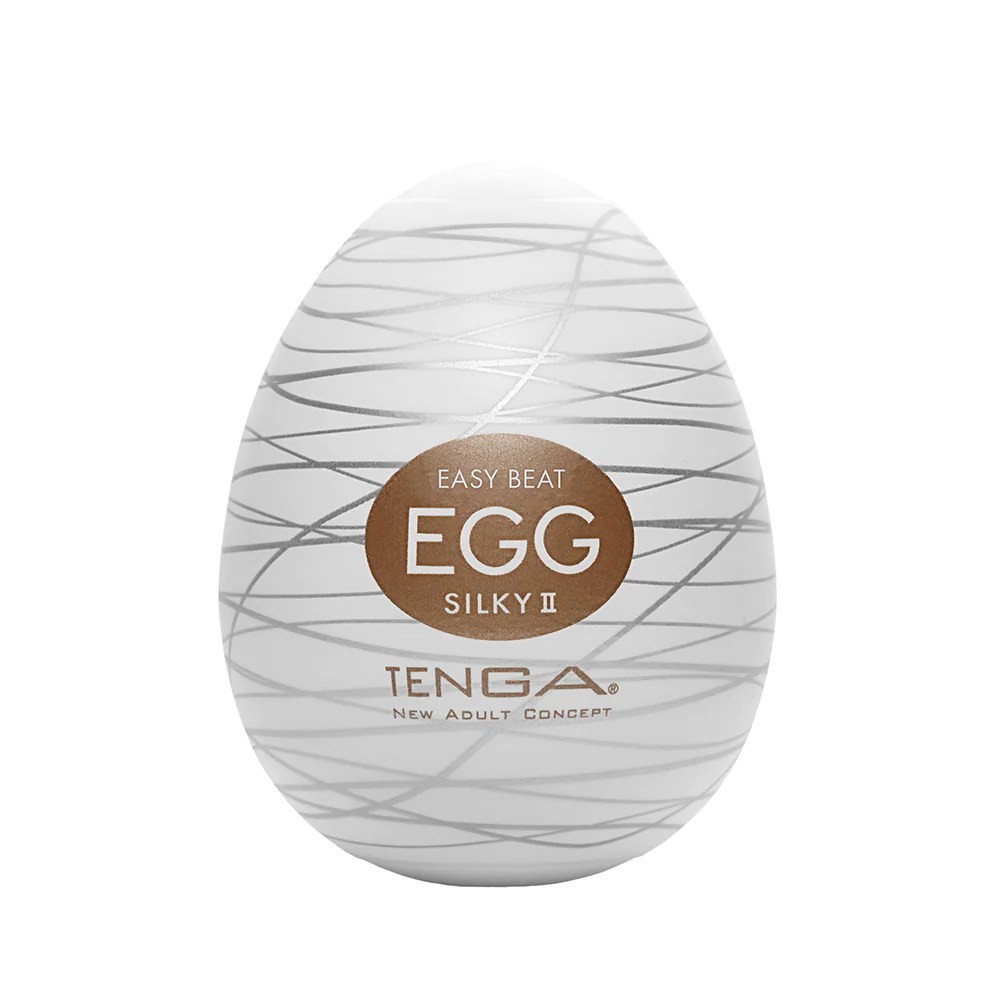 Tenga Egg Silky II New Standard мастурбатор яйцо, 6х5 см (коричневый)