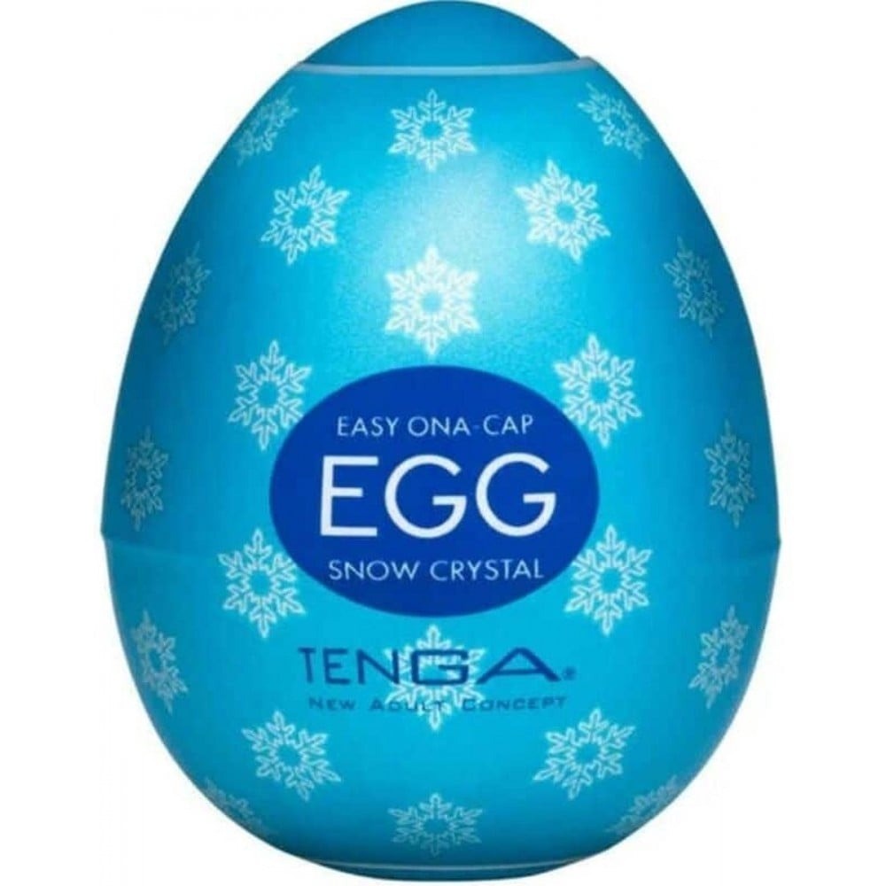 Tenga Egg Snow Crystal - Мастурбатор-яйце з охолоджуючим ефектом, 7х5.3 см