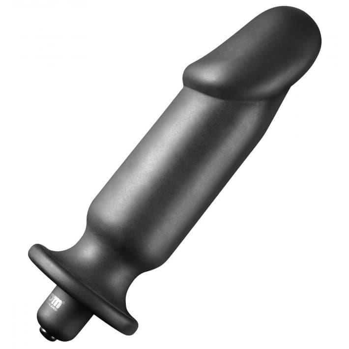 Tom of Finland Silicone Vibrating Anal Plug - Вібропробка, 15,2 х3, 8 см (чорний)