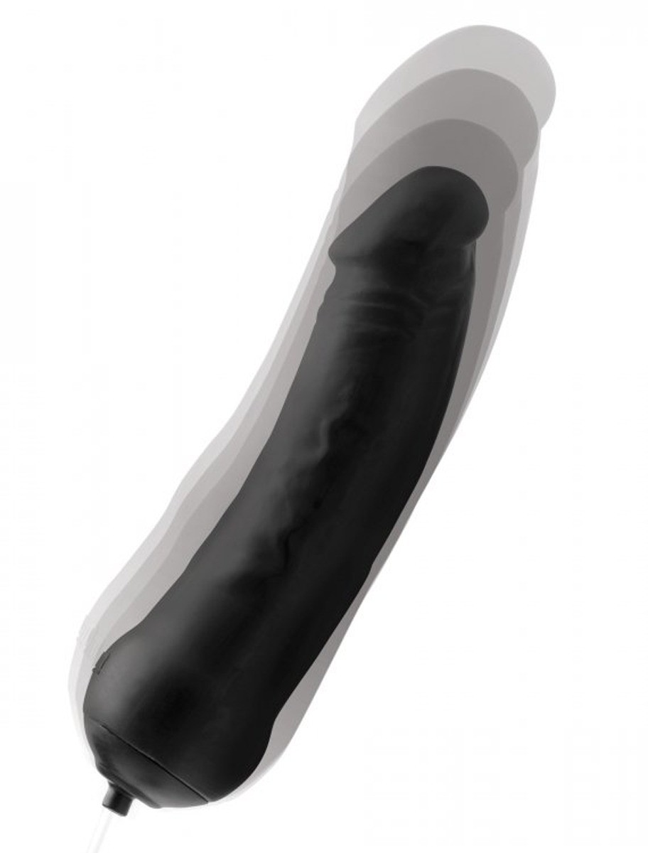 Tom of Finland Toms Inflatable Silicone Dildo - Фаллоимитатор, 33.6х10 см (черный)