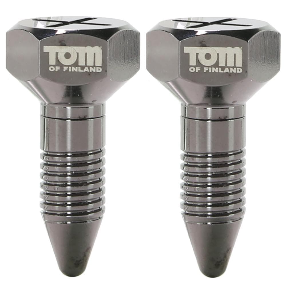 Tom of Finland Screw U II Magnetic Nipple Clamps - Зажимы украшение для сосков