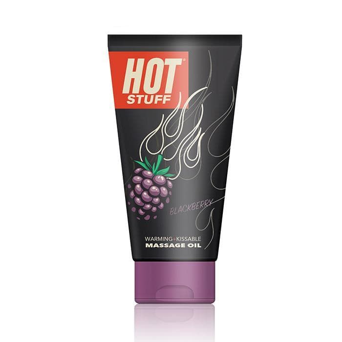 Topco Sales Hot Stuff Warming Oil Blackberry - массажное масло на водной основе с ароматом ежевики, 177 мл