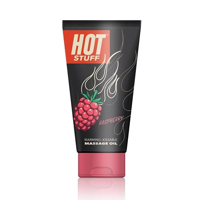 Topco Sales Hot Stuff Warming Oil Raspberry - массажное масло на водной основе с ароматом малины, 177 мл