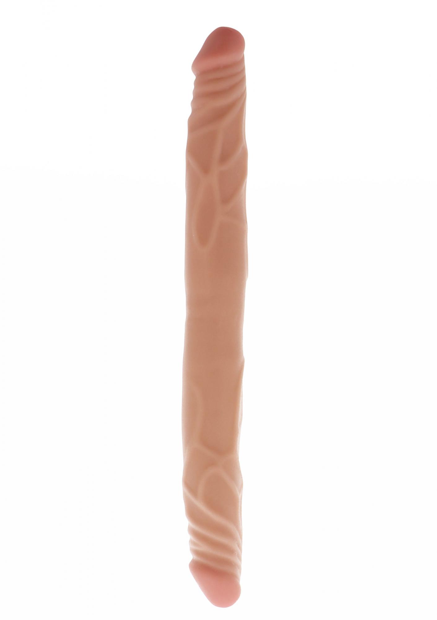 Toy Joy Double Dong 14 inch - Реалистичный двойной фаллоимитатор для двойного удовольствия, 35.5х3.5 см, (телесный)