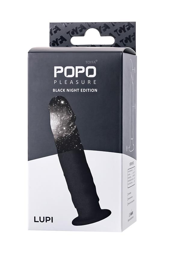 TOYFA POPO Pleasure Anal Plug Lupi Black - Фаллоимитатор, 13,5 см (черный)