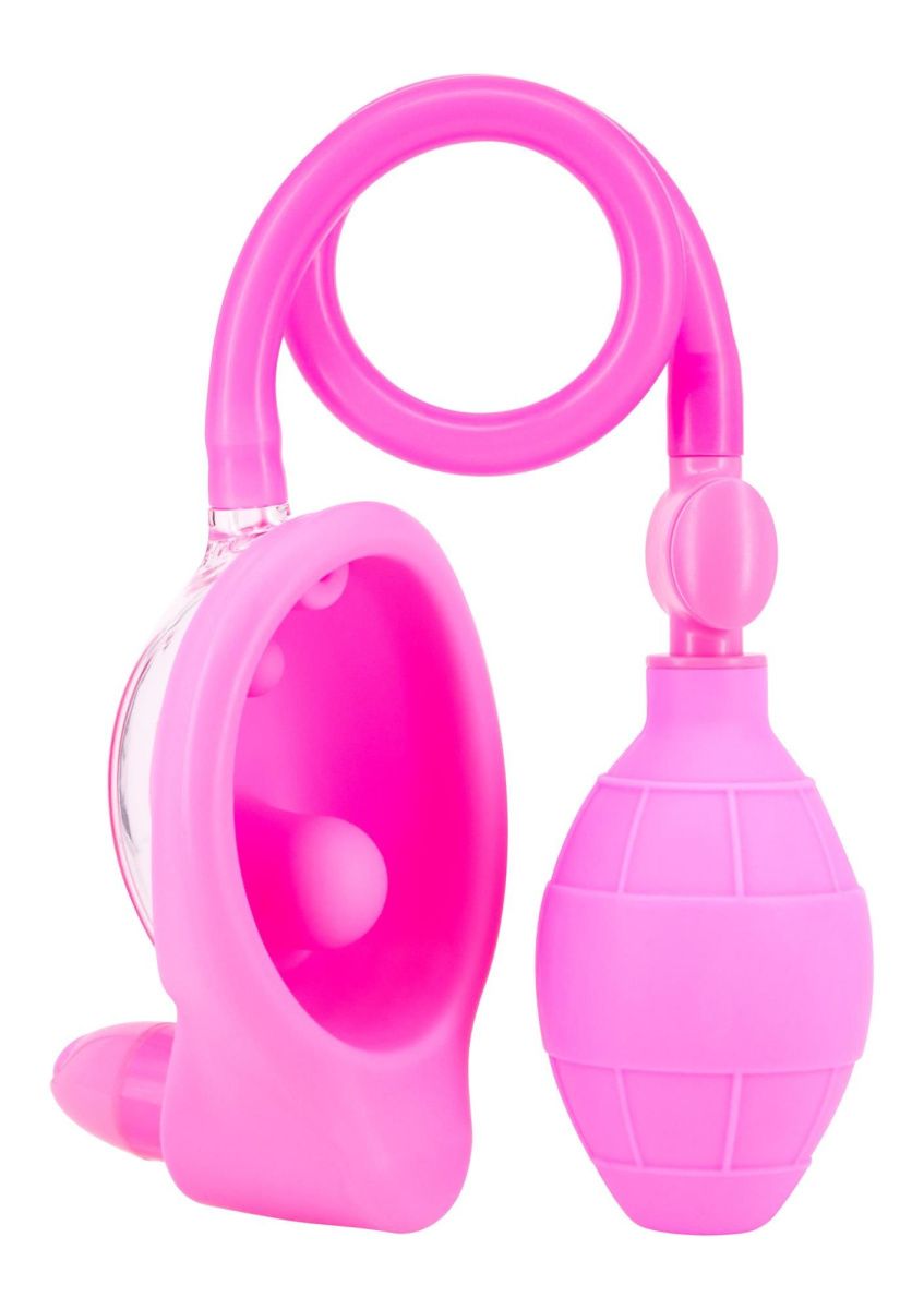 Seven Creations Vibrating Vagina Pump - Вагинальная помпа с вибрацией, 7.5х4.5 см (розовый)