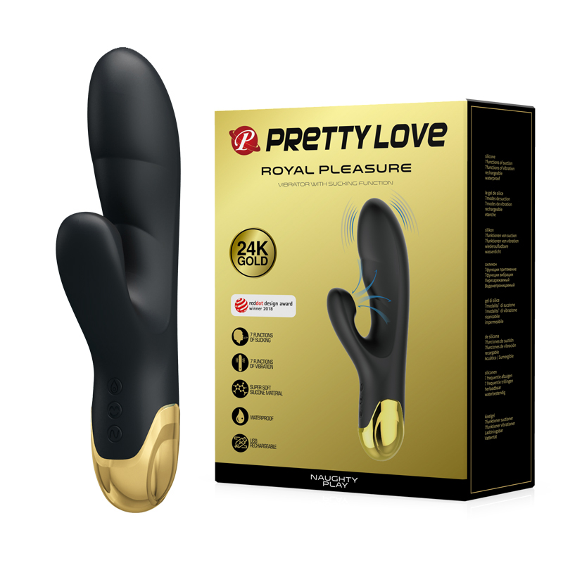 Вібратор - Pretty Love Royal Pleasure Naughty Play Black