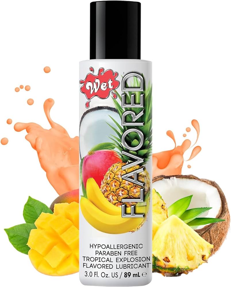 Wet Flavored Tropical Fruit Explosion - Съедобный лубрикант, 89 мл (тропик)