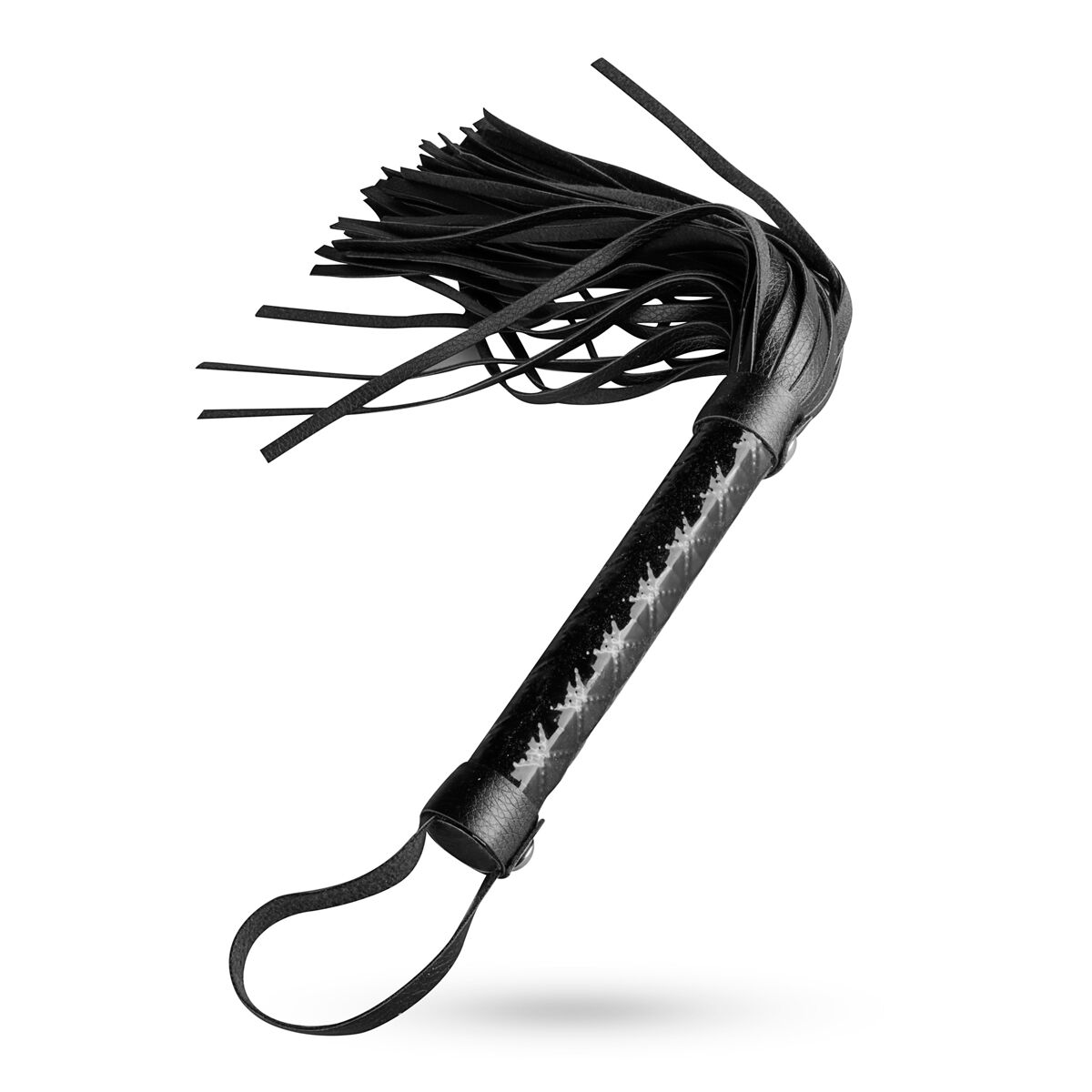 Whipped - Beat It Flogger - Black - плеть-флогер из экокожи (чёрный)