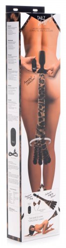 Xr Brands Waggerz Moving and Vibrating Leopord Tail and Ears - анальная пробка с хвостом, 10.2х3.8 см (леопардовый)