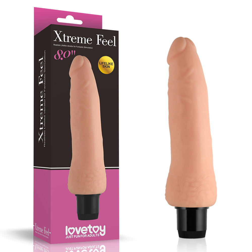 Реалістичний вібратор - Xtreme Feel Vibrator Flesh 8"