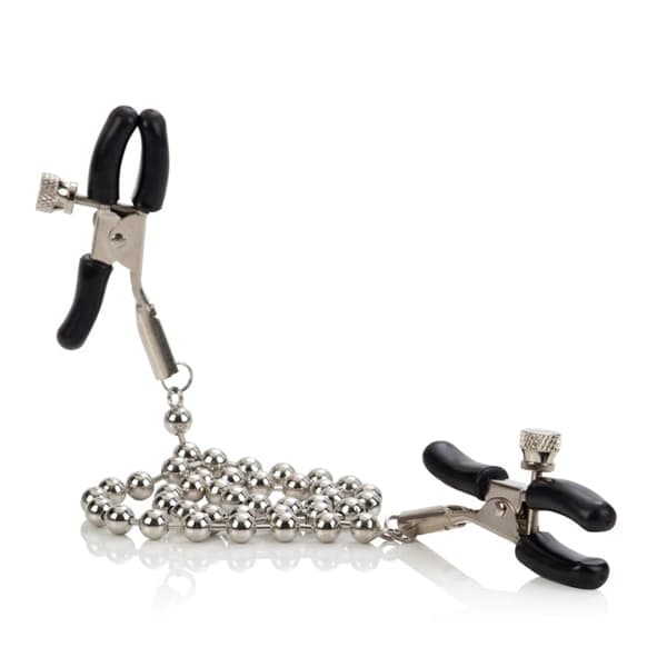 Затискачі для сосків Nipple Clamps Silver Beaded